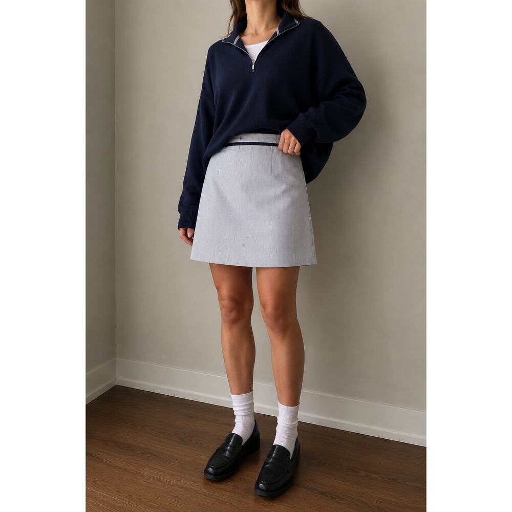 Boden Striped Pencil Skirt Preppy Career Work-size 10 petitie